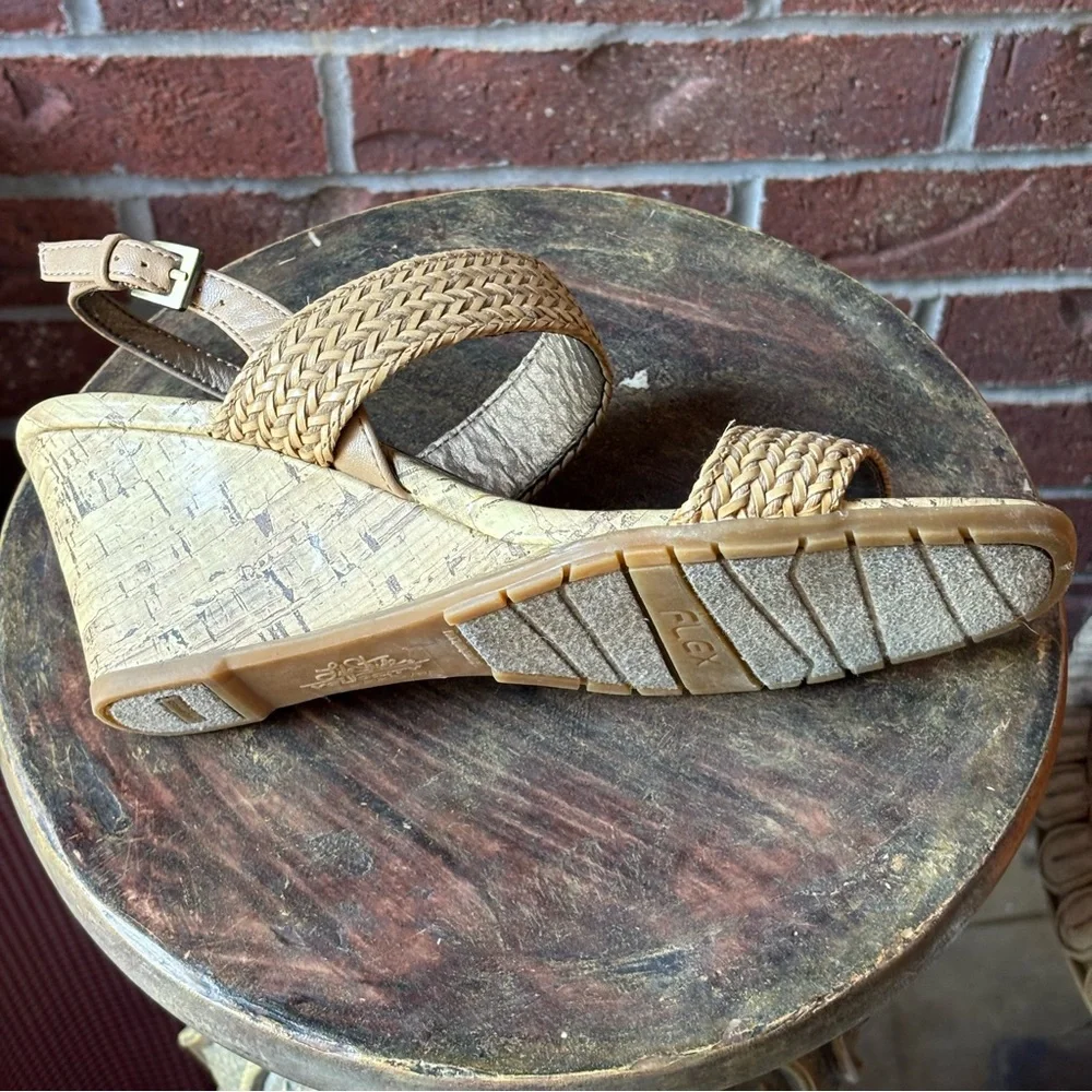 New Easy Spirit Women's Ariella Espadrille 3”Wedge Comfort Sandals Size 10